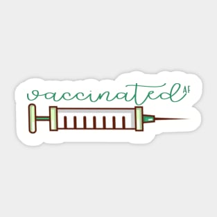 Vaccinated AF Sticker